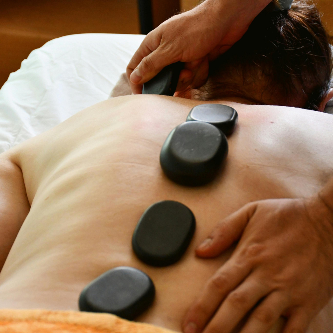 Hot stone therapy treatment